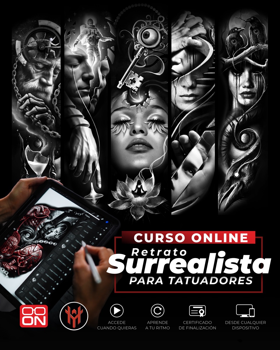 Curso online Retrato Surrealista para Tatuadores
